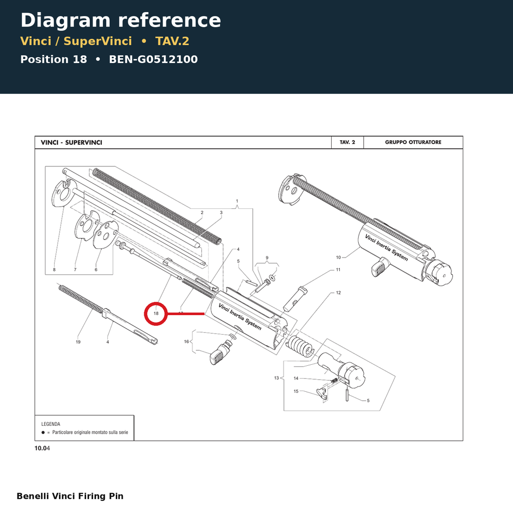 Benelli Vinci Firing Pin