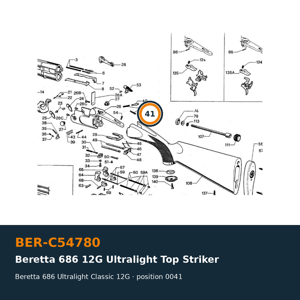 Beretta 686 12G Ultralight Top Striker