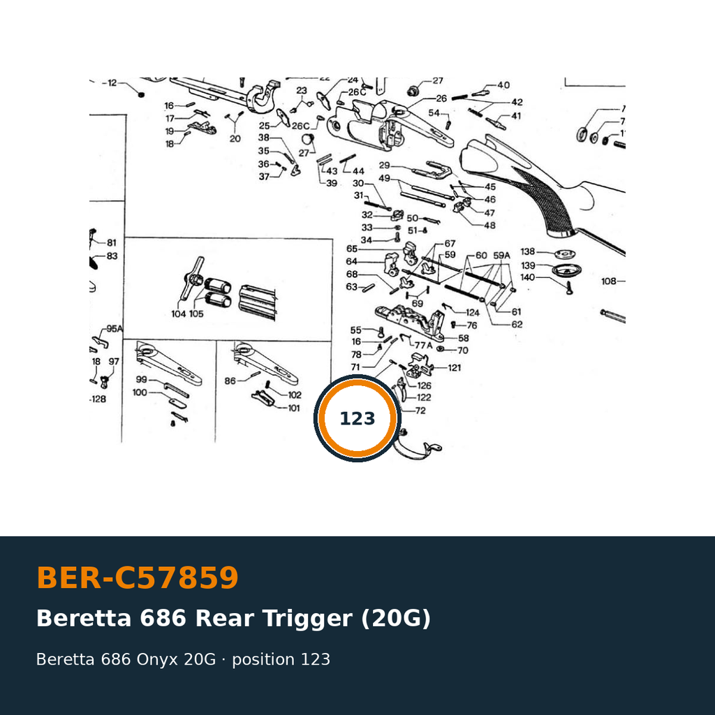 Beretta 686 Rear Trigger (20G)