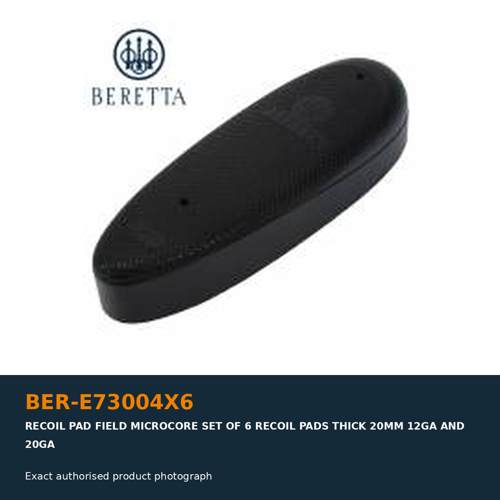 Beretta 688 MicroCore Field Recoil Pads 20mm (Pack of 6)