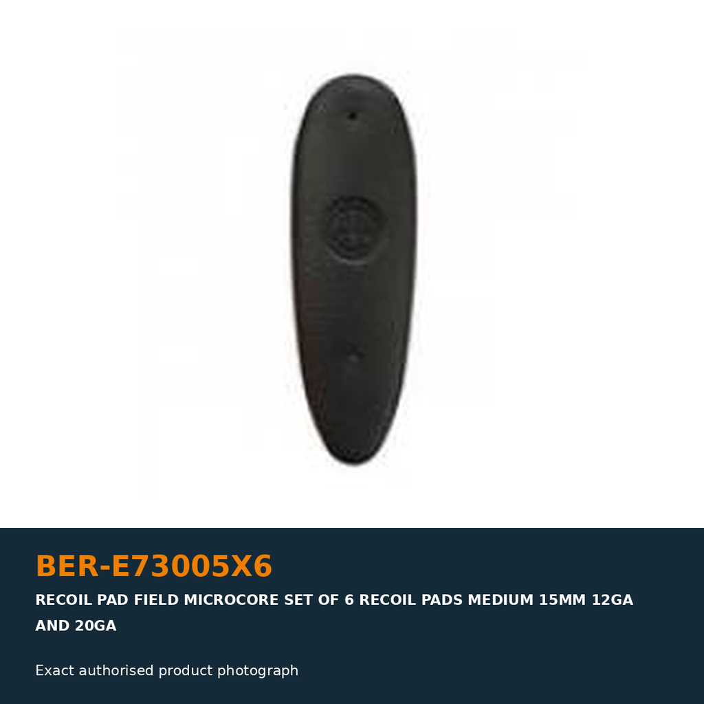 Beretta 688 MicroCore Field Recoil Pads 15mm (Pack of 6)