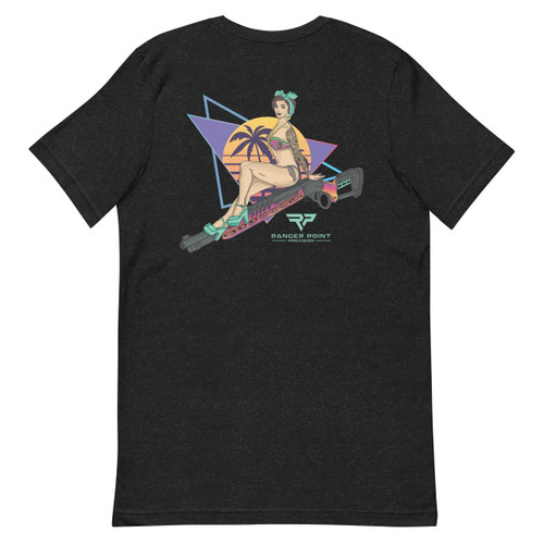 RPP RETRO PINUP GIRL LEVER RIFLE T-SHIRT — Back Print