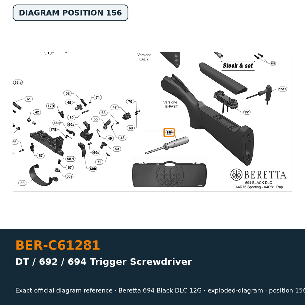 Beretta DT / 692 / 694 Trigger Screwdriver