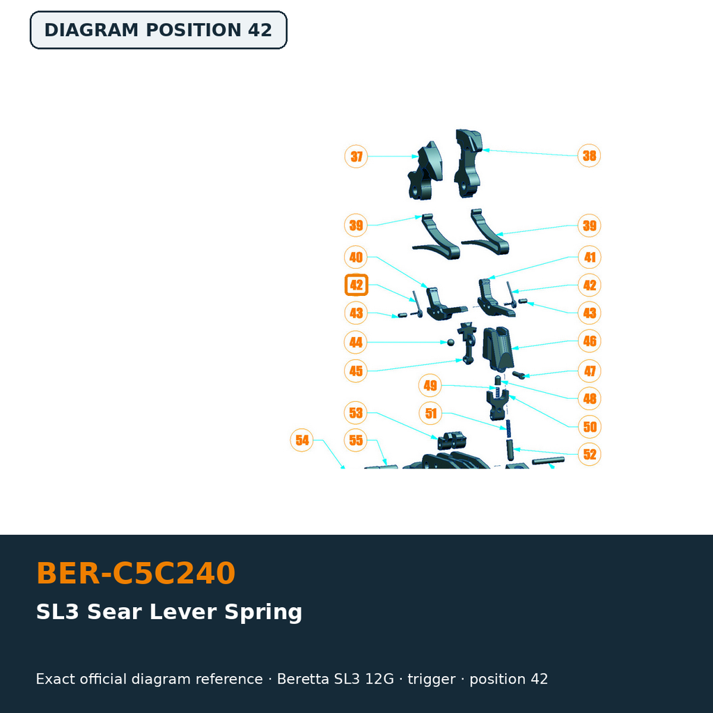 Beretta SL3 Sear Lever Spring