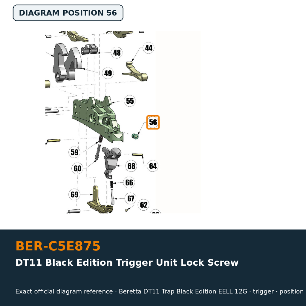 Beretta DT11 Black Edition Trigger Unit Lock Screw