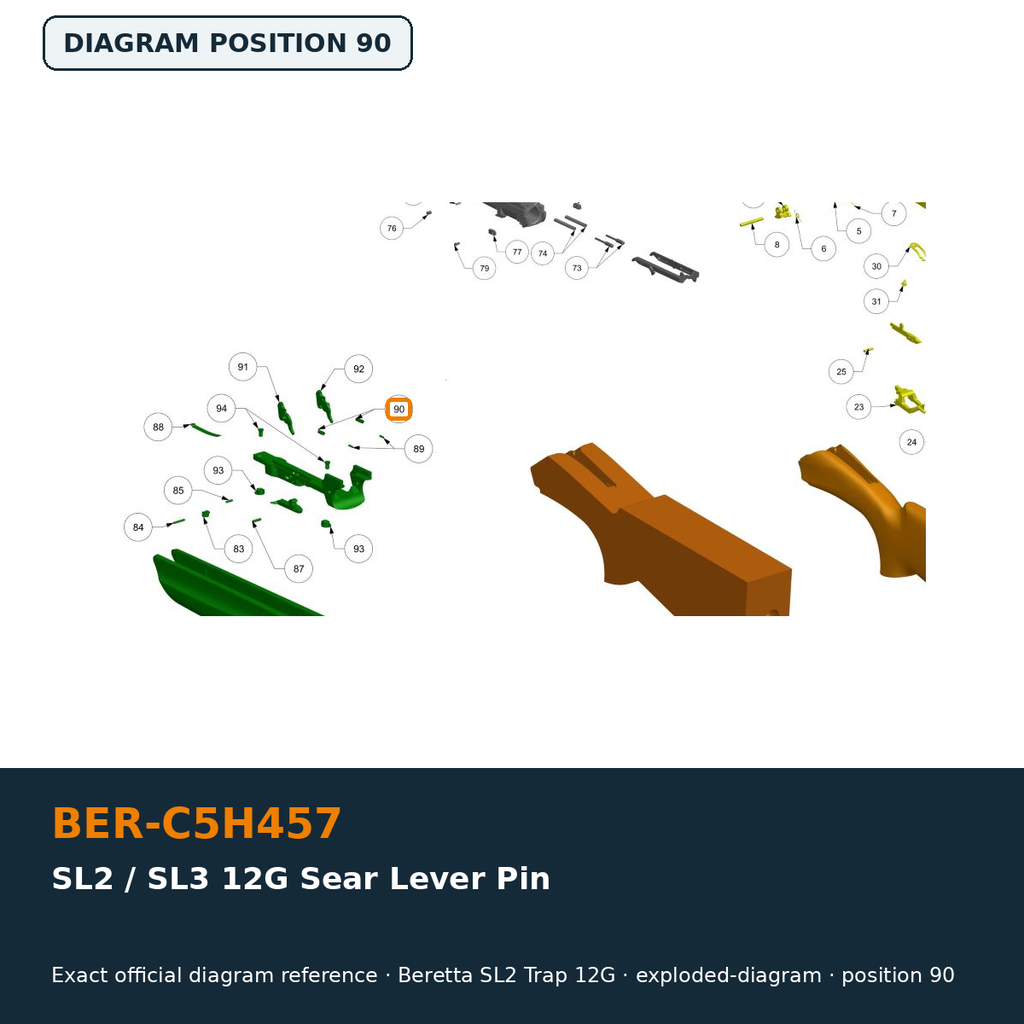 Beretta SL2 / SL3 12G Sear Lever Pin