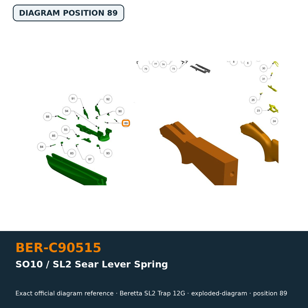 Beretta SO10 / SL2 Sear Lever Spring