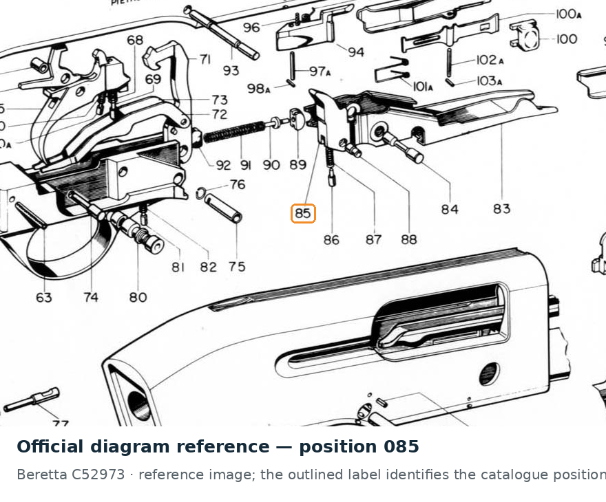 Beretta 391 Carrier Lever