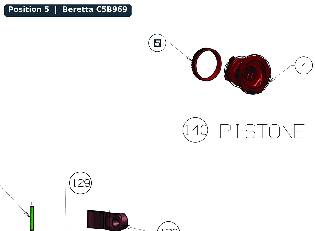 Beretta A400 Piston Ring