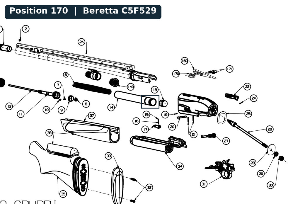 Beretta A400 Multitarget Ramp Clamp