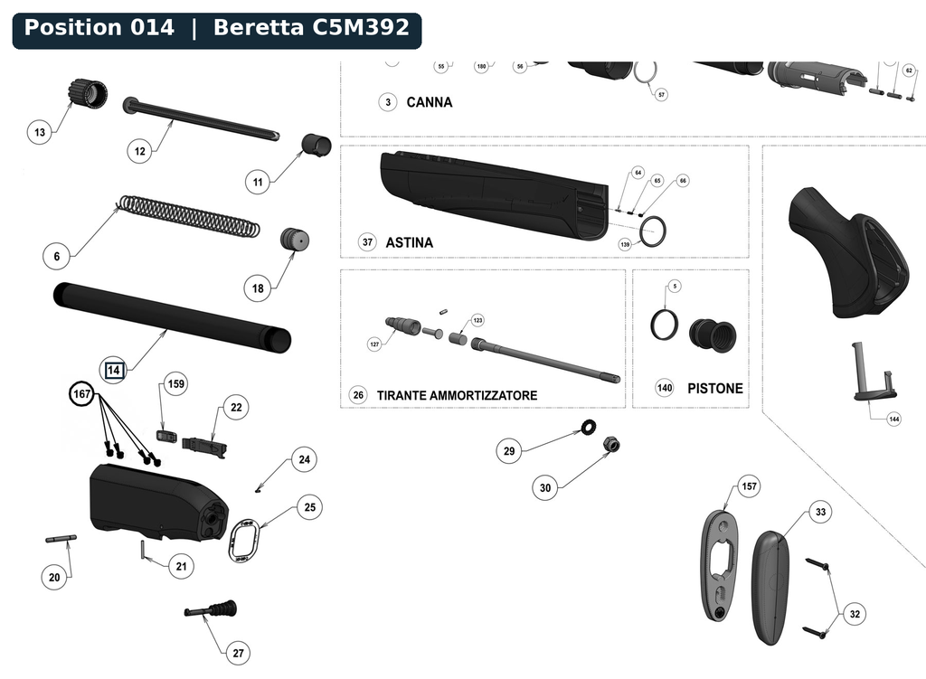 Beretta Xtreme 20G Magazine Tube Uncrimped