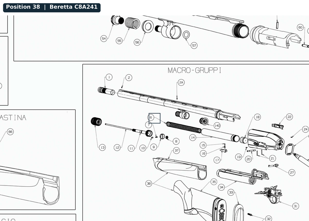 Beretta A400 Xcel 12G Sport Stock Xtra-grain Forend Set