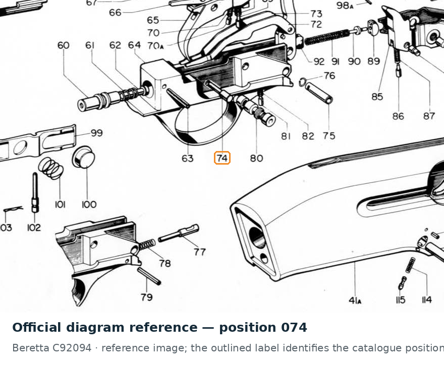 Beretta 391 Trigger Pin