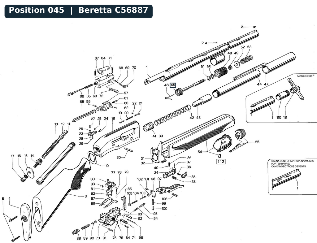 Beretta 390 Mag Tube Cap