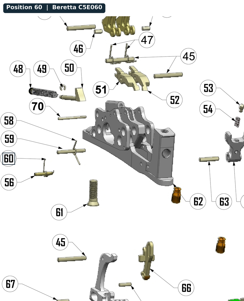 Beretta 486-INERTIA Block Spring