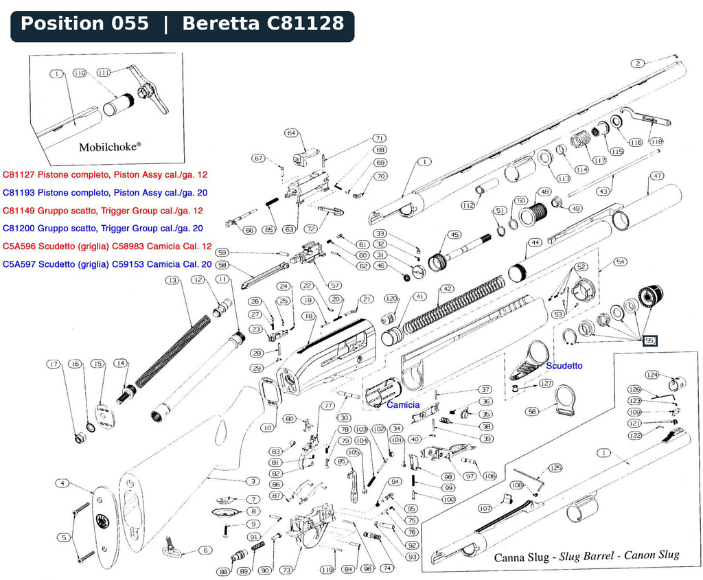 Beretta 391 Forend Nut