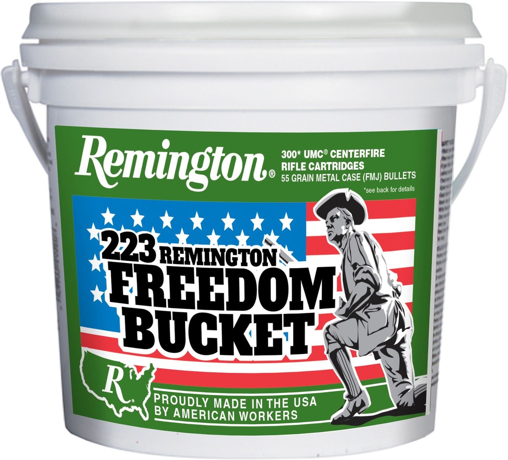 Remington .223 55grn FMJ - Freedom Bucket, 300rnds