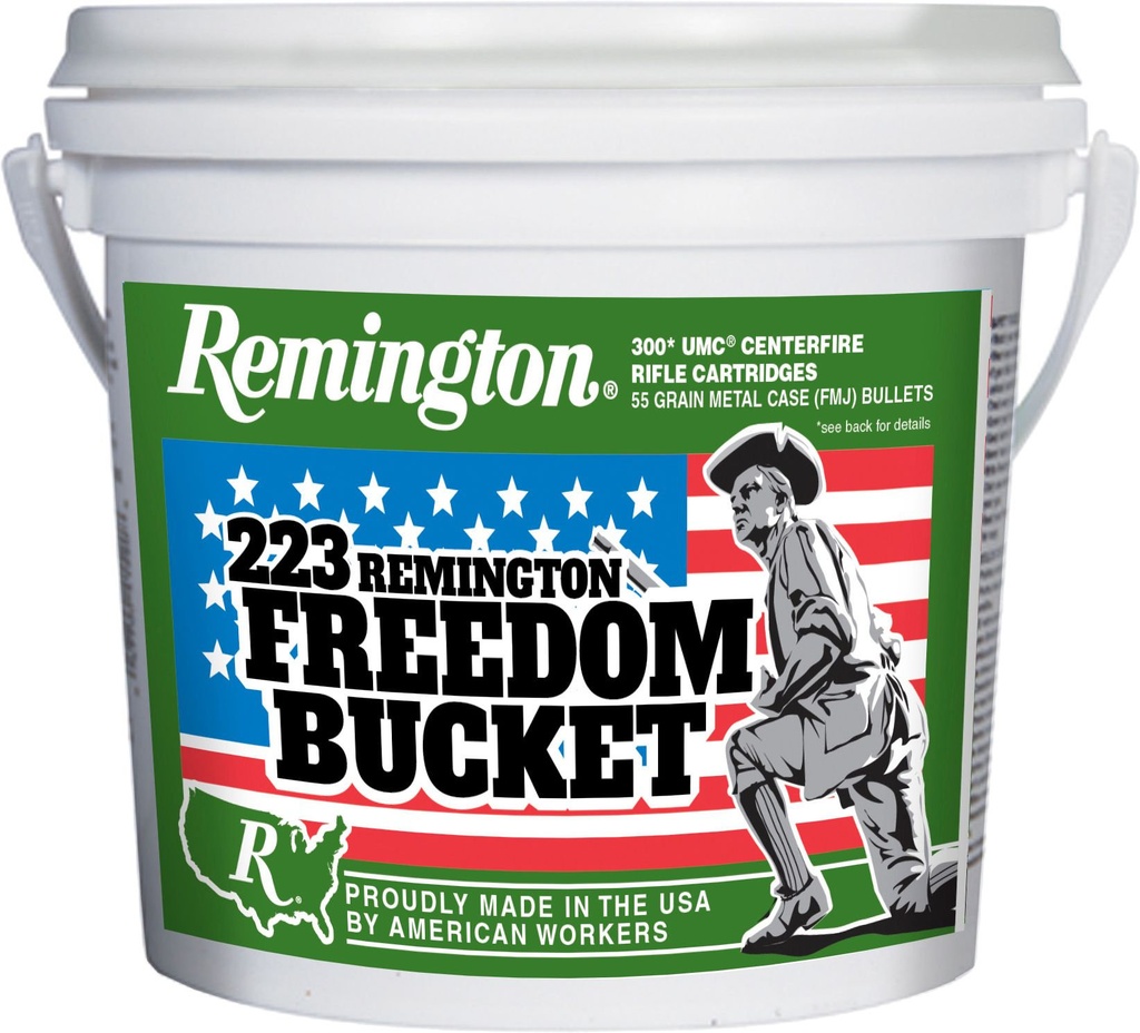 Remington .223 REM 55grn FMJ - Freedom Bucket, 300rnds