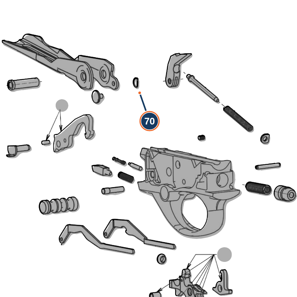 Beretta A300 / A400 / 1301 Trigger Bush D-Clip