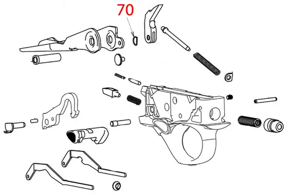 Beretta A300 / A400 / 1301 Trigger Bush D-Clip