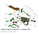 Beretta A300 / A400 / 1301 Trigger Bush D-Clip
