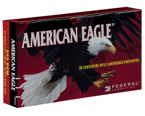 Federal .223 REM 55gr American Eagle FMJ BT