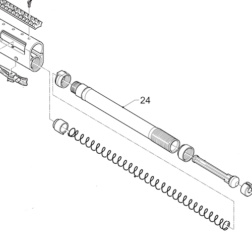 [BEN-F0036200] Benelli M2 Uncrimped Magazine Tube - 066G