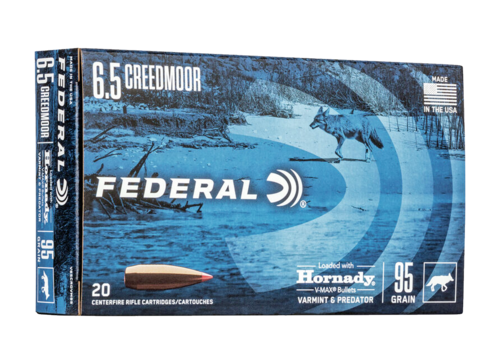 [FED-V65CRDVM95] Federal 6.5 Creedmoor 95gr Hornady V-Max