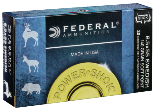 [FED-6555B] Federal 6.5x55SE 140gr SP PowerShok