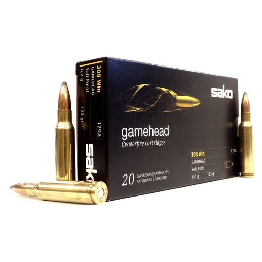 [SAK-P631129A] Sako .30-06 123gr Gamehead GR SP