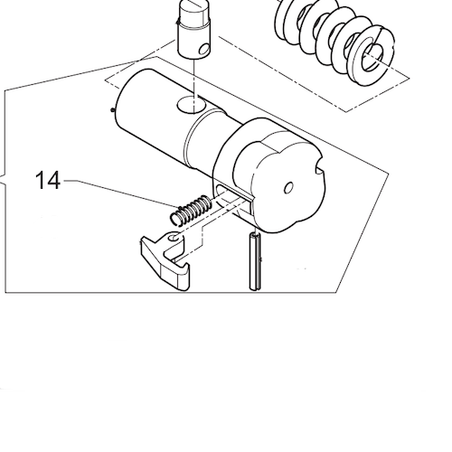 [BEN-G0126900] Benelli M2 Extractor Spring - 033J