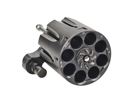 [60-123] Korth Changeable Cylinder w/ Moonclip Cut - 9mm, 8 Shot