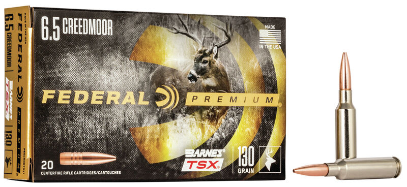 [FED-P65CRDBTSX1] Federal 6.5 Creedmoor Lead Free 130gr Barnes Triple-Shok X