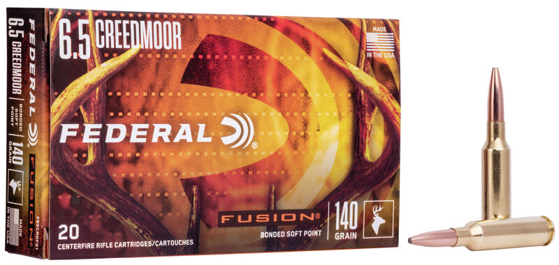 [FED-F65CRDFS1] Federal 6.5 Creedmoor 140gr Fusion Soft Point