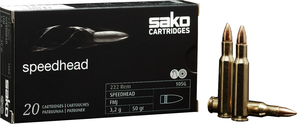 [SAK-P611105G] Sako .223REM 50gr Speedhead FMJ Range