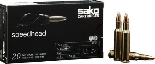 [SAK-P611105G] Sako .223 REM 50gr Speedhead FMJ Range