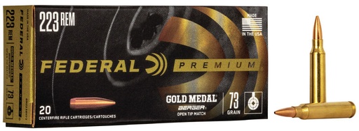 [FED-GM223BH73] Federal .223 REM 73gr Berger BT HP