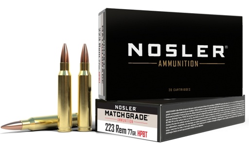 [NLA60011] Nosler .223 REM 77gr Match Grade HPBT