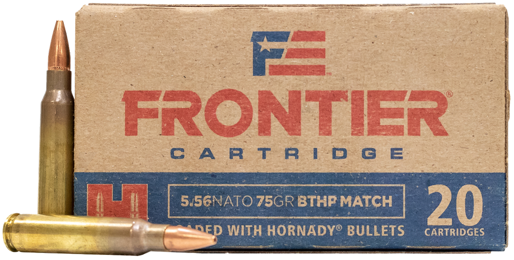 [HORN-FR320] Hornady 5.56mm NATO 75gr BT HP Match Frontier