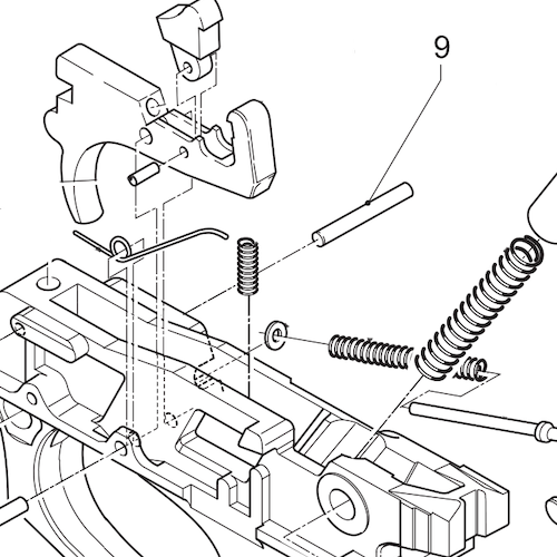 [BEN-90008800] Benelli M2 Trigger Pin (010L)