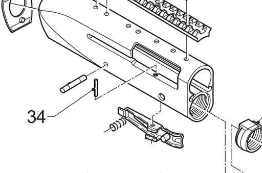 [BEN-90002800] Benelli M2 Carrier Latch Pin - 056B