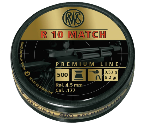 [RWS-2135906] R10 Match Rifle .177 8.2g 500Tin (4.51mm)