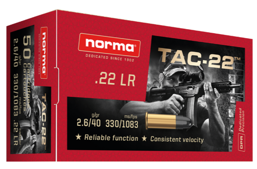 [NOR-2425092] Norma .22LR 40gr Tac-22