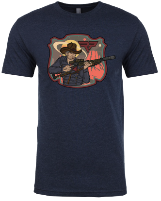 [RPP-SPACECOWBOY-BLUE] RPP Space Cowboy Cotton Blend T-shirt | Midnight Blue