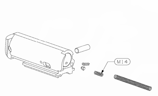 [STO-Y135MAY05] Stoeger M3K/M3500/M3000 Bolt Handle Detent Spring (M14)