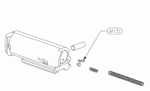 [STO-Y110MSP03] Stoeger M3K/M3500/M3000 Bolt Handle Retaining Pin Plunger (M15)