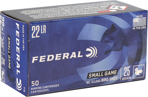 [FED-716] Federal .22LR 25gr Game-Shok #12 Bird Shot