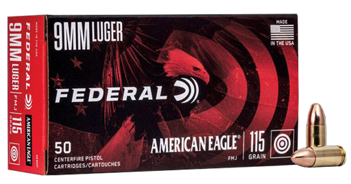 [AE9DP] Federal American Eagle 115gr 9mm FMJ
