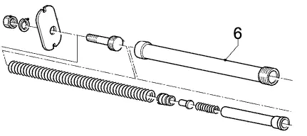 [F0084601] Benelli 12G M2/SBE II Stock Recoil Tube - 049D