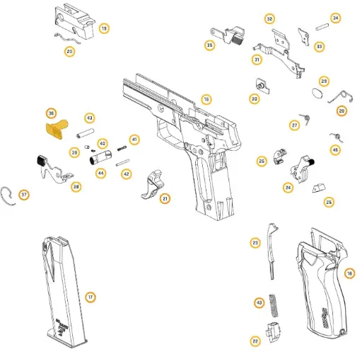 [34229065] Sig Sauer P226 Takedown Lever